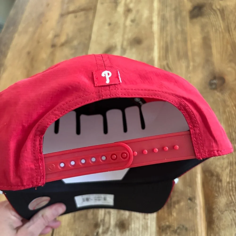 NWT Philadelphia Phillies MLB '47 Brand Red Script Rope Hitch Adjustable Hat - Picture 6 of 8